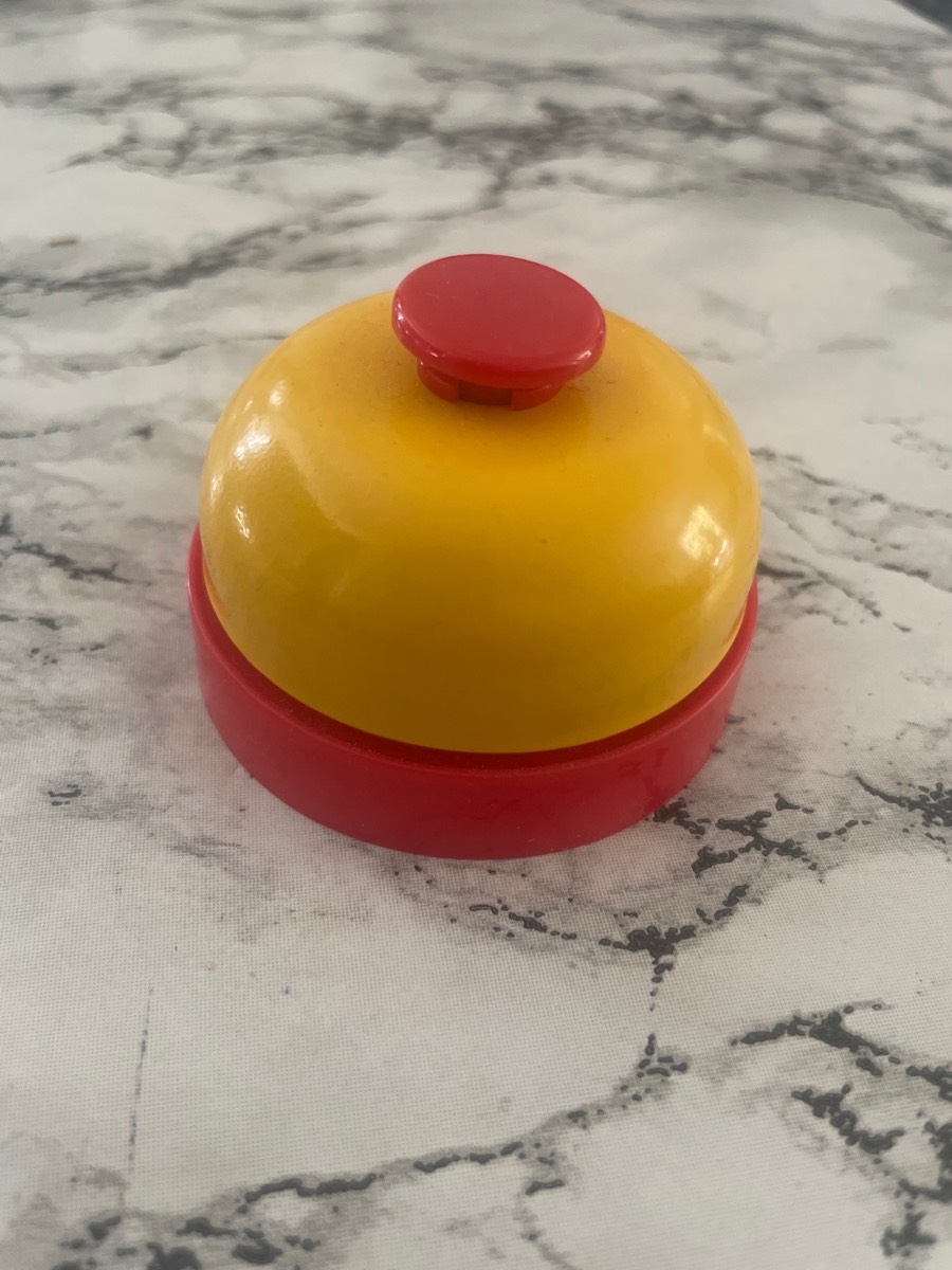 Red and yellow mini bell
