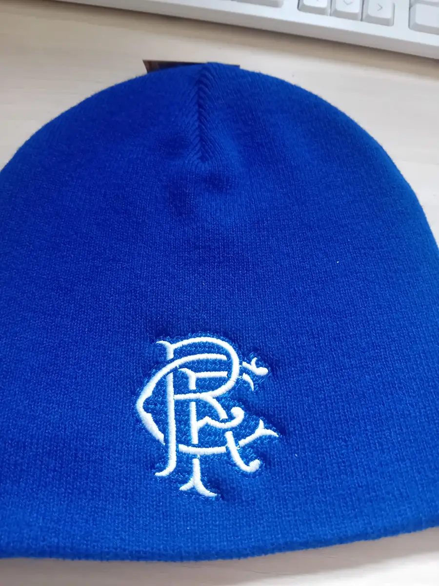 Beechfield Rangers FC Embroidered pullover beanie hat