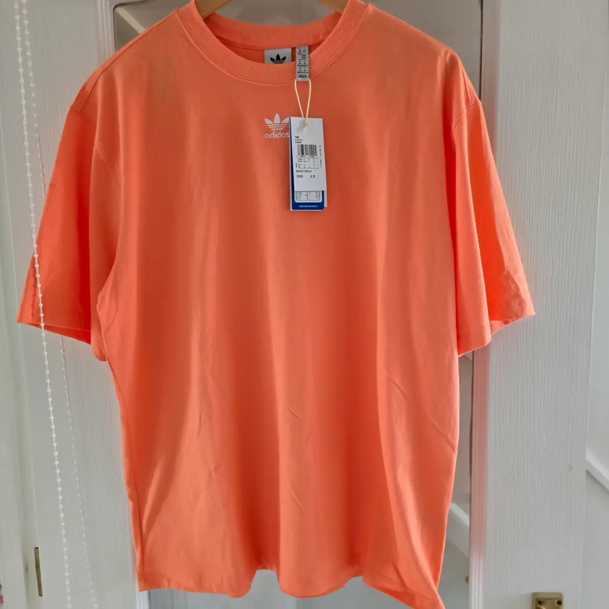 Adidas cotton embroidered logo tshirt 12-14 New with tags