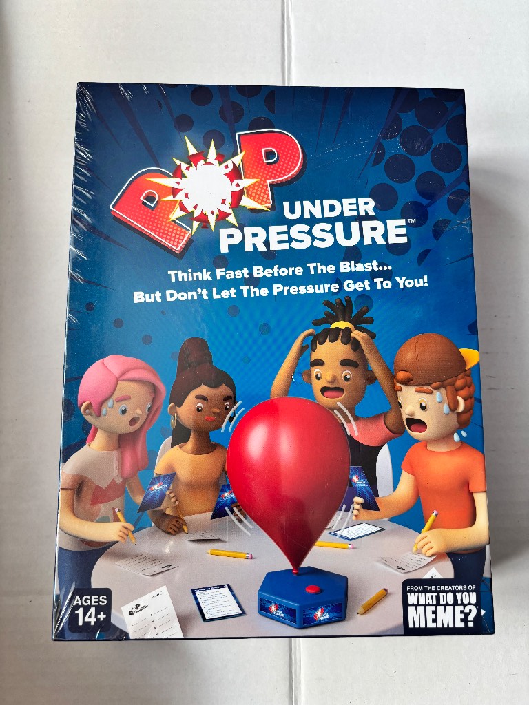 POP under pressure think fast before you blast fun game from the creators of What Do You Meme new