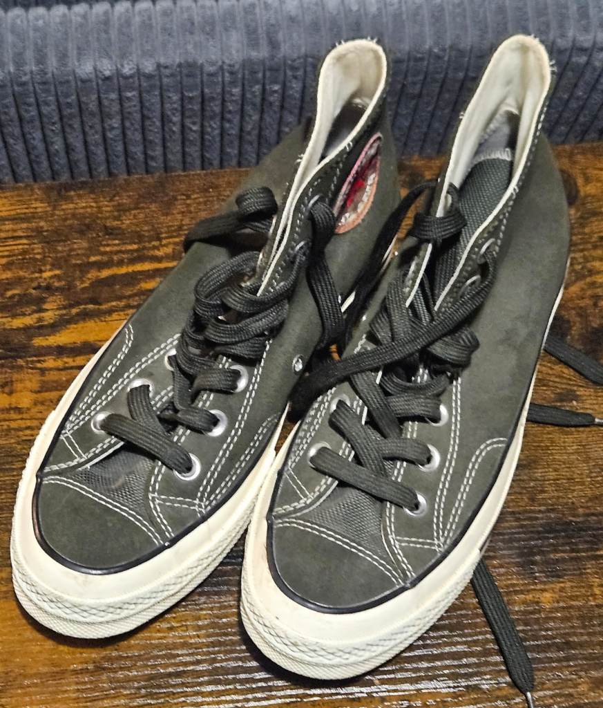 Converse Chuck Taylor All Star Dark Green High-Top Trainers – Size UK 5