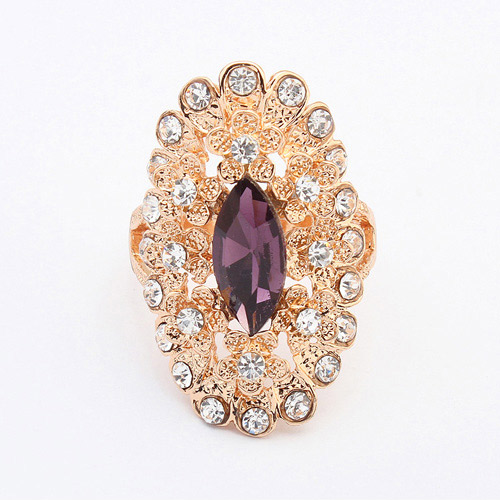Gold Stone Set Rings with Stone detail