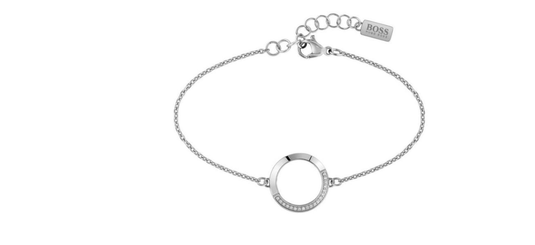 Boss Ophelia Stainless Steel Swarovski Crystal Bracelet