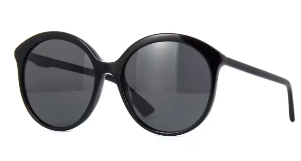 Ladies Gucci GG0257S Black Round Sunglasses