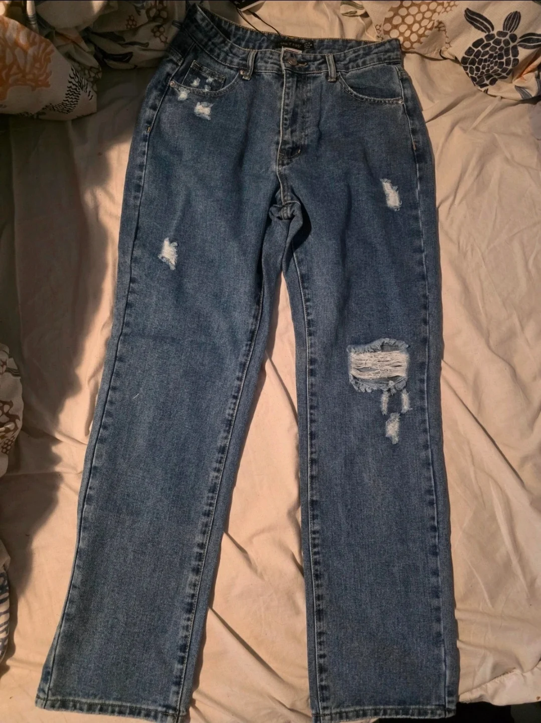 I saw it first mid blue jeans size 10S