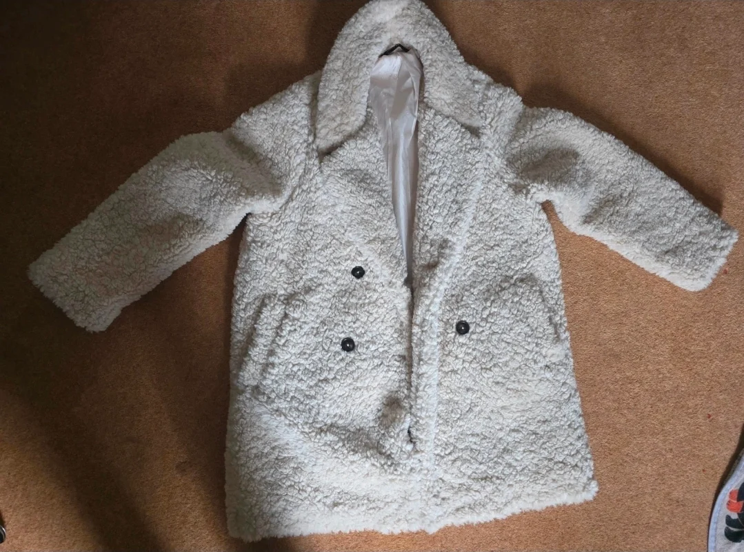 F&F teddy bear coat size 12-14