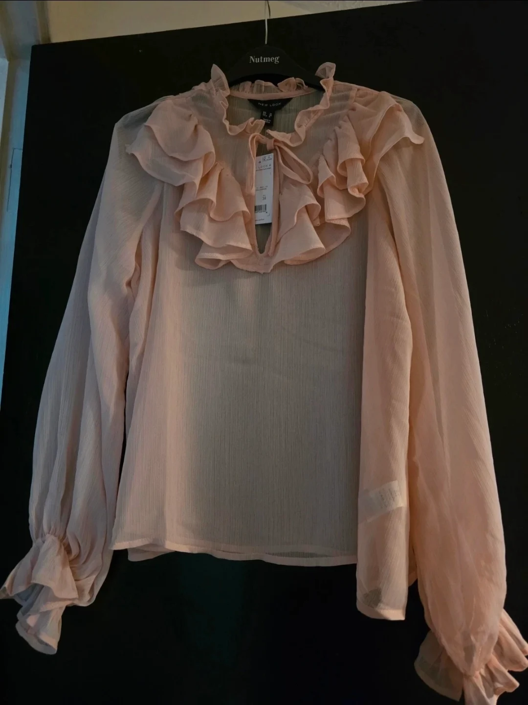 Pink see-throug blouse