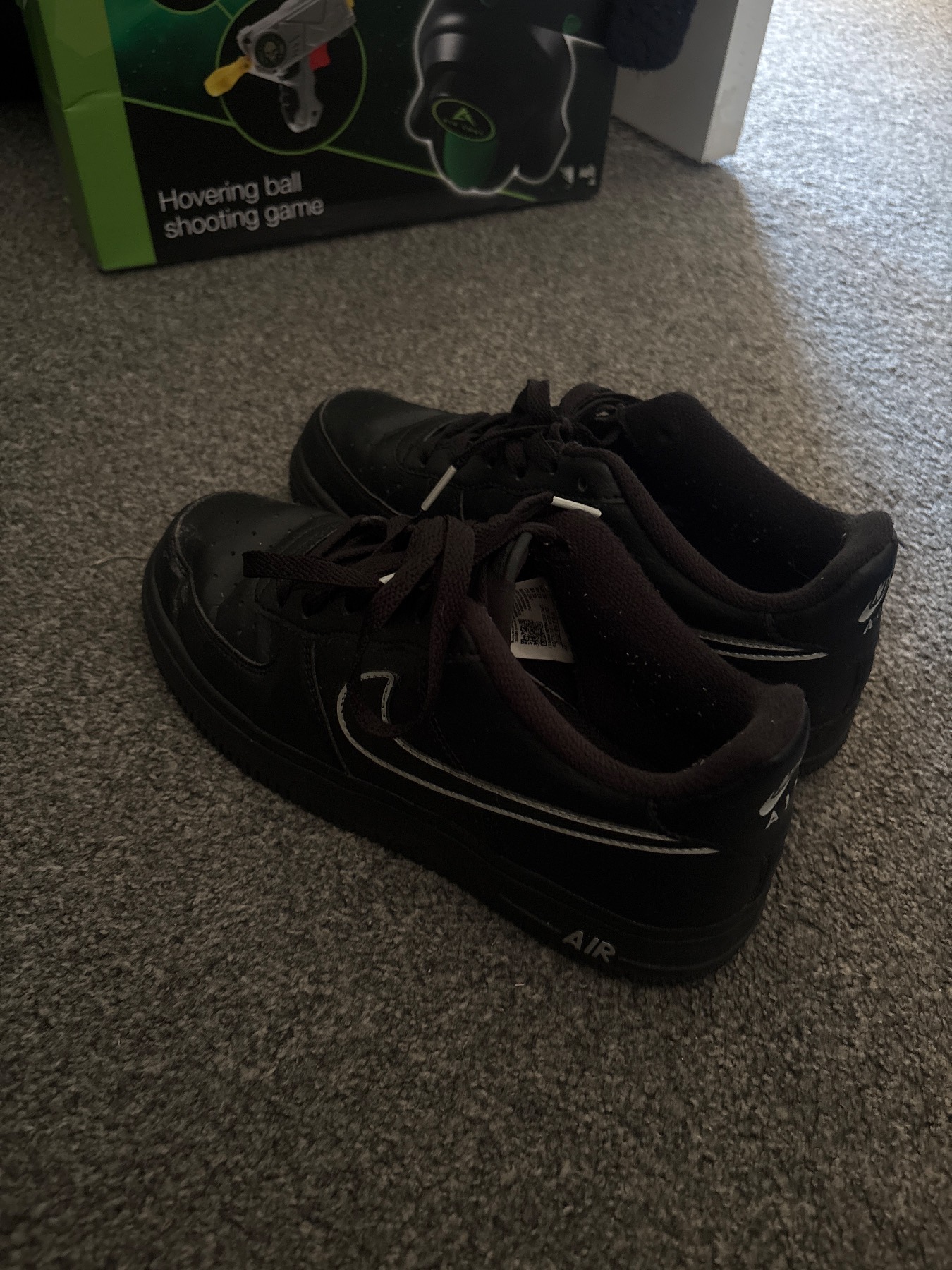 Nike Air Force 1 black and white size 5