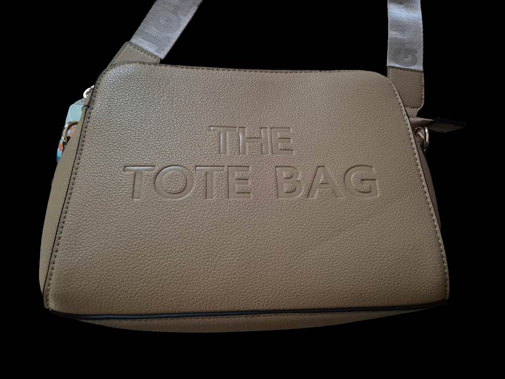Apricot and rose gold tote bag