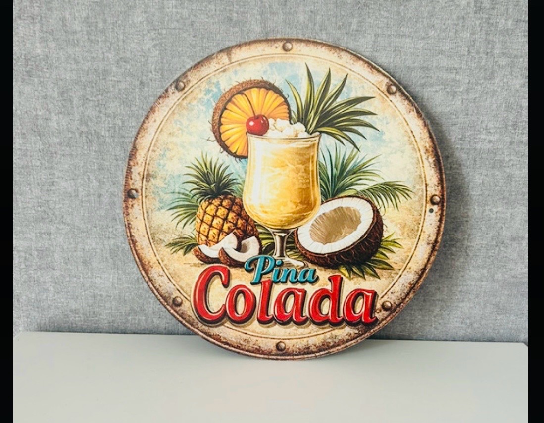 🍹Pina Colada Aluminium Sign | Brand New.
