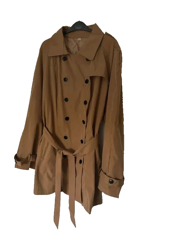 Belted Trench Jacket – Classic Beige – Size 16 / XL