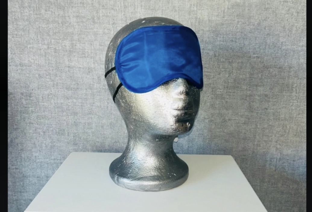 Blue Sleep Eye Mask | Soft & Comfortable | Double Strap | Brand New