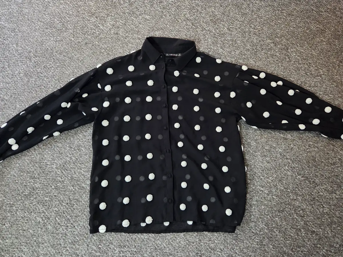Womens zara polka dot shirt size s