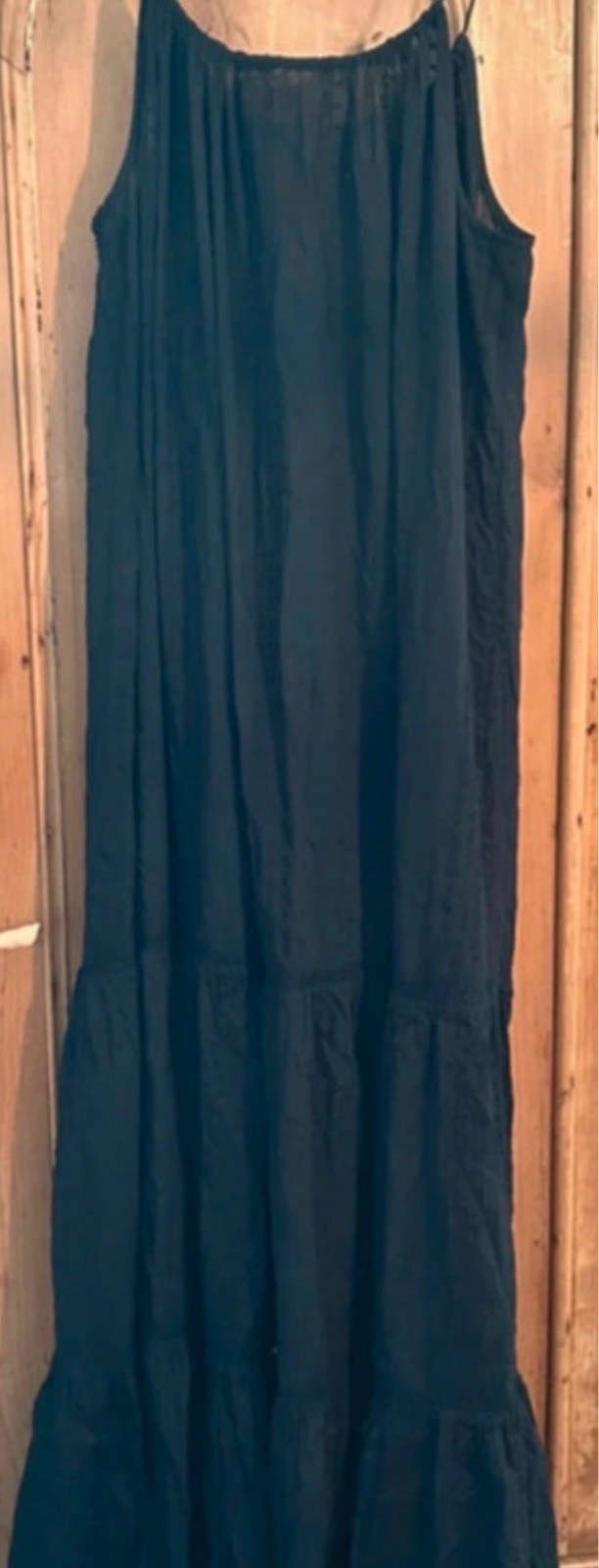 The White Company White Label black summer holiday dress size L