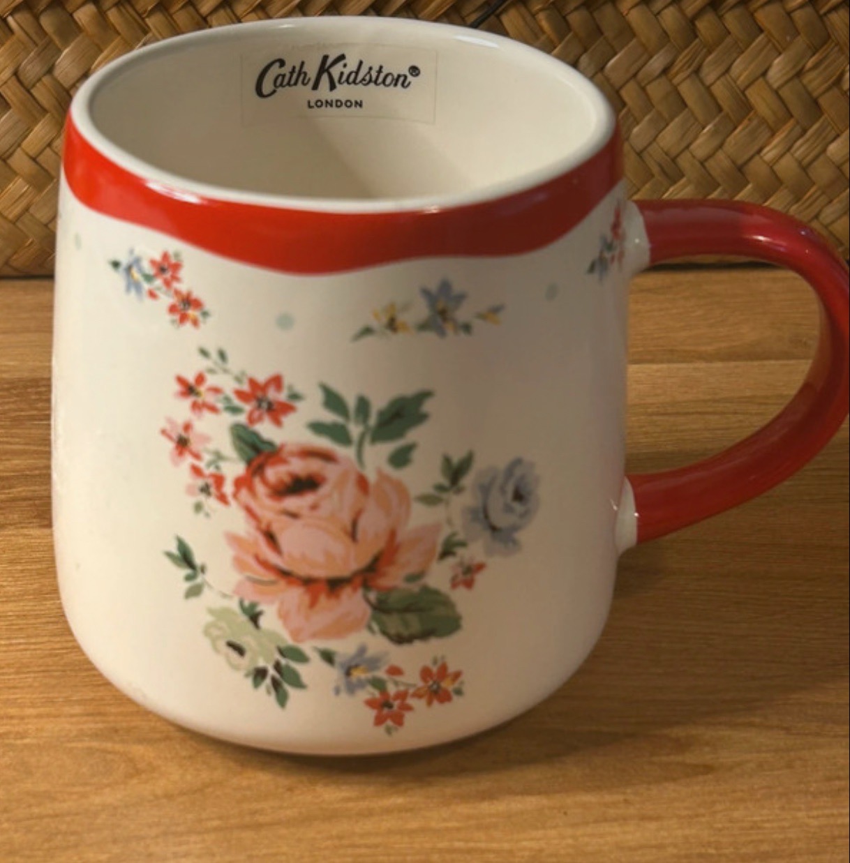 Lovely Cath Kidston mug with floral rose pattern