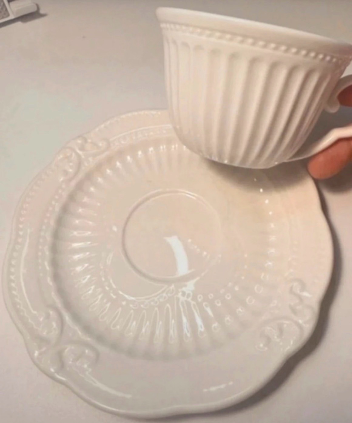 Pretty cup & saucer in a vintage style