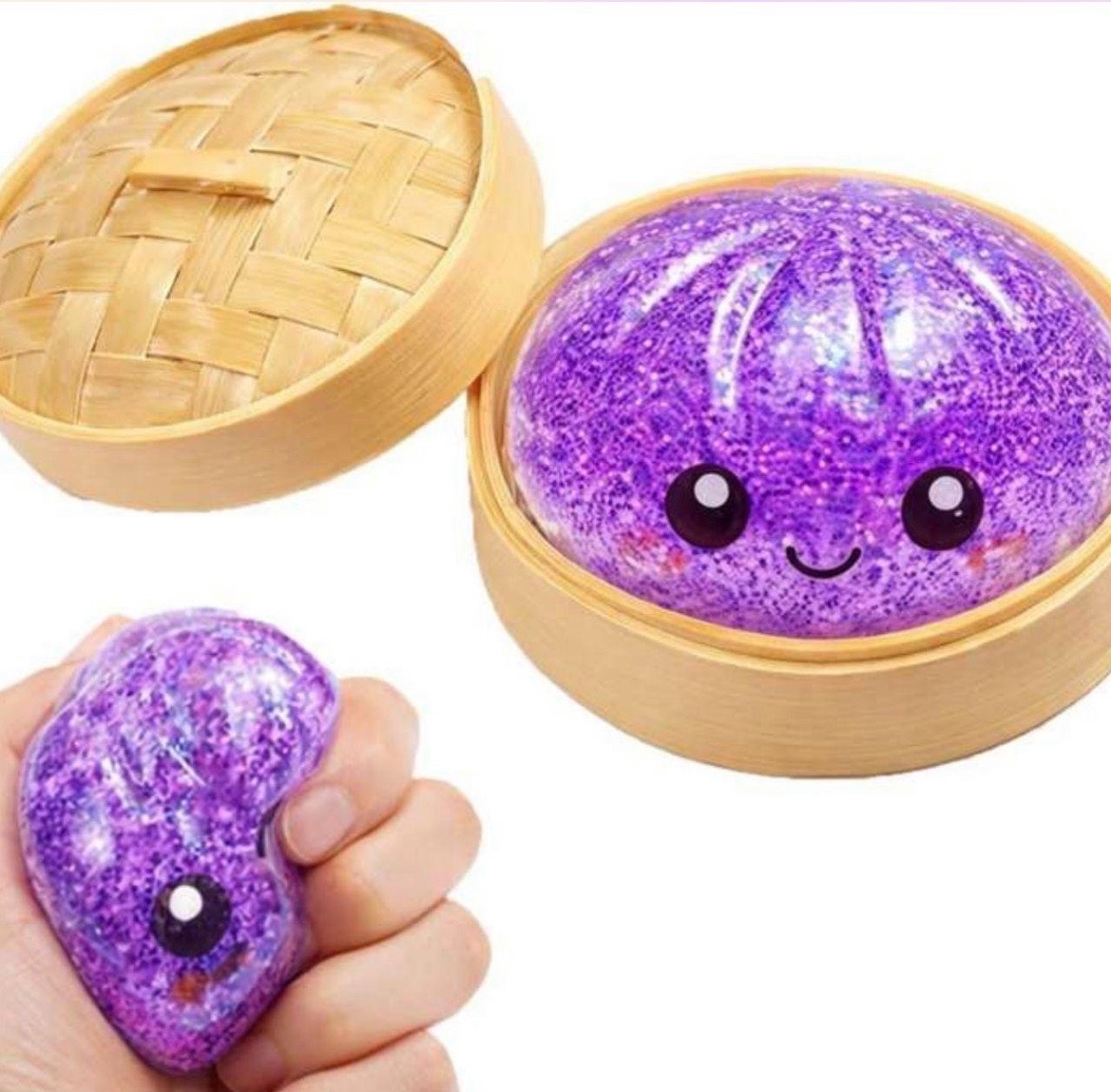Dim Sum Viral Glitter Dumpling Squishy Steam Bun £5 Each New  NWT in packet Multicolours