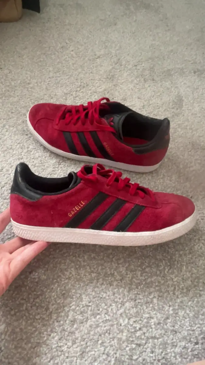 Adidas Gazelle Red Suede UK5.5