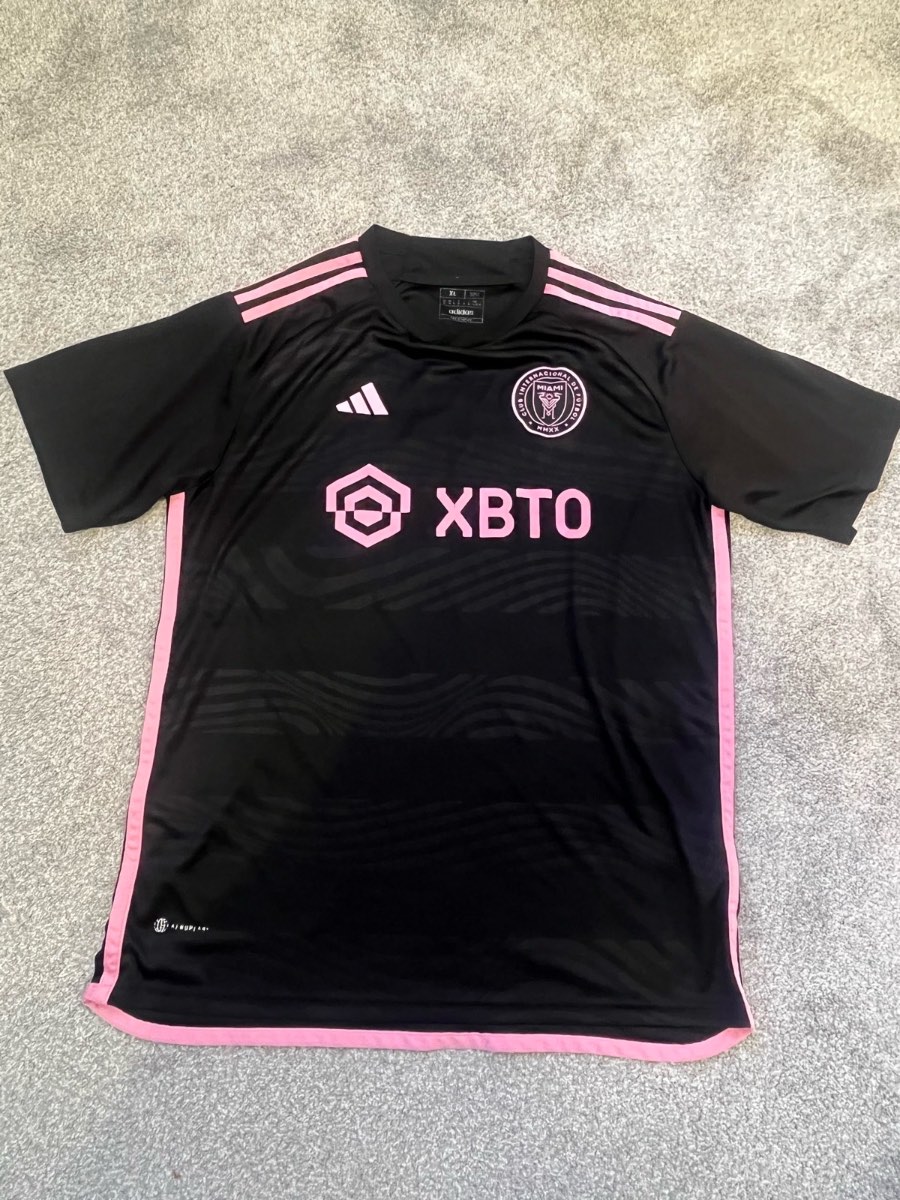 Adidas Black Inter Miami CF 2023/24 Away Shirt Messi 10  UK XL
