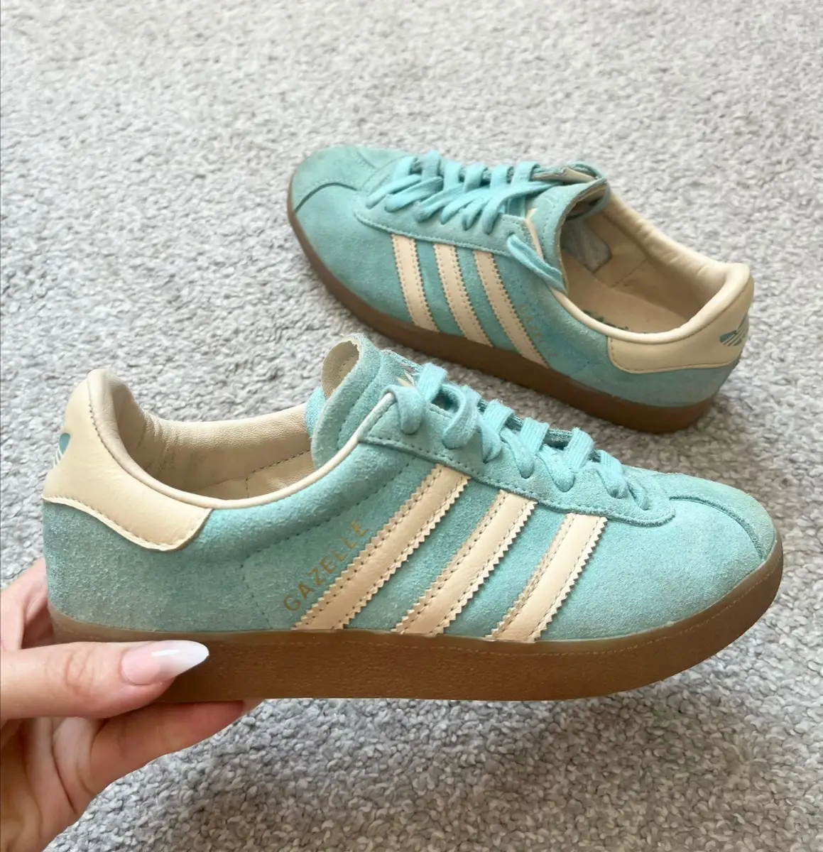 Blue Gazelle Adidas UK4 Trainers