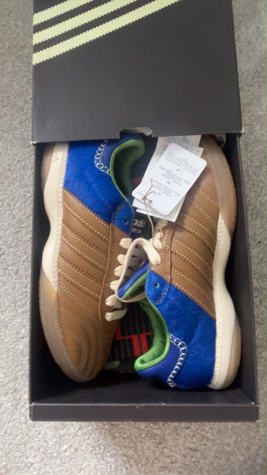 RRP250 Adidas Originals x Wales Bonner Samba MN sneakers UK4 NWT