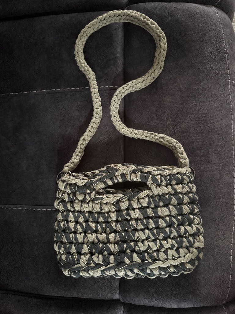 Handmade crocheted Crossbody bag