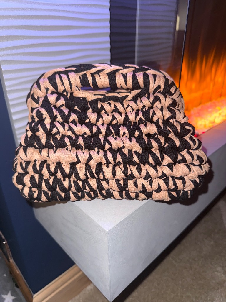 Handmade crocheted Clutch bag - medium