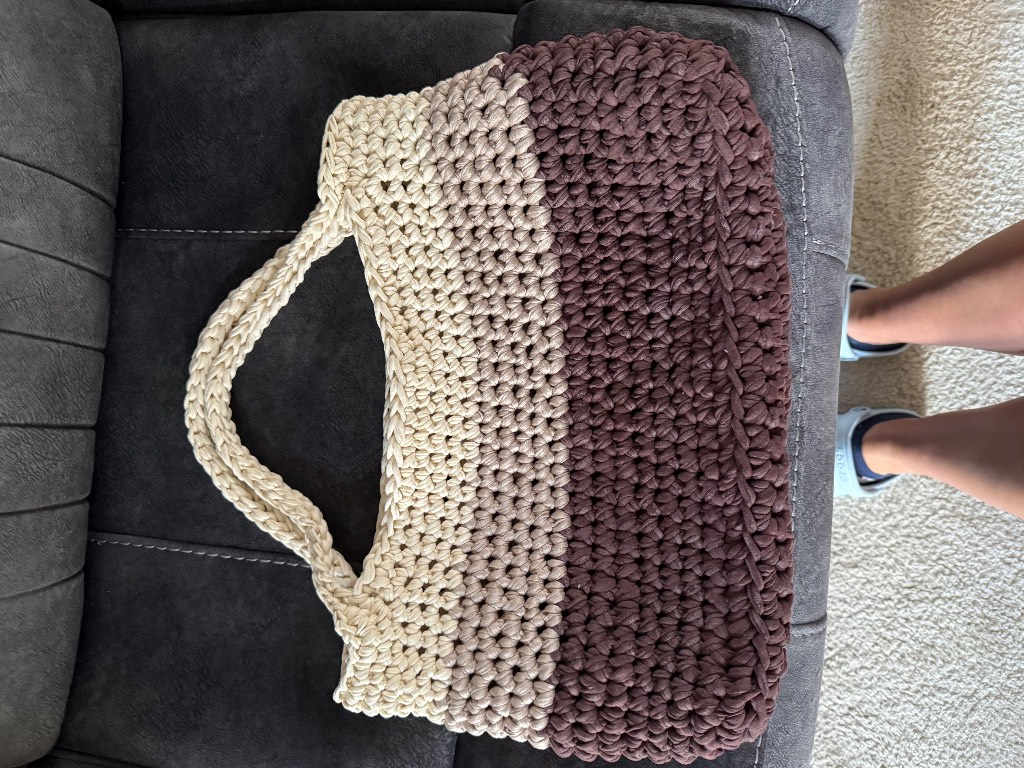 Handmade crocheted Large beach bag