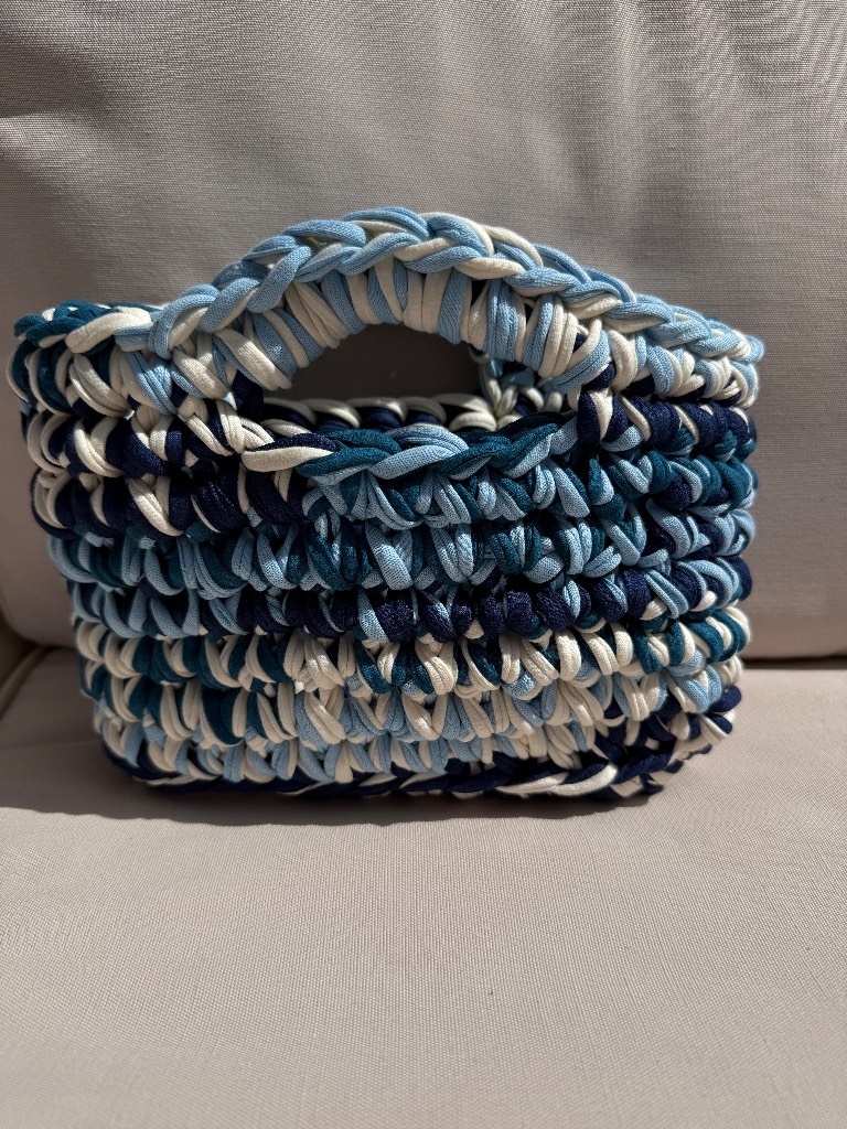 Handmade crocheted Small beach bag