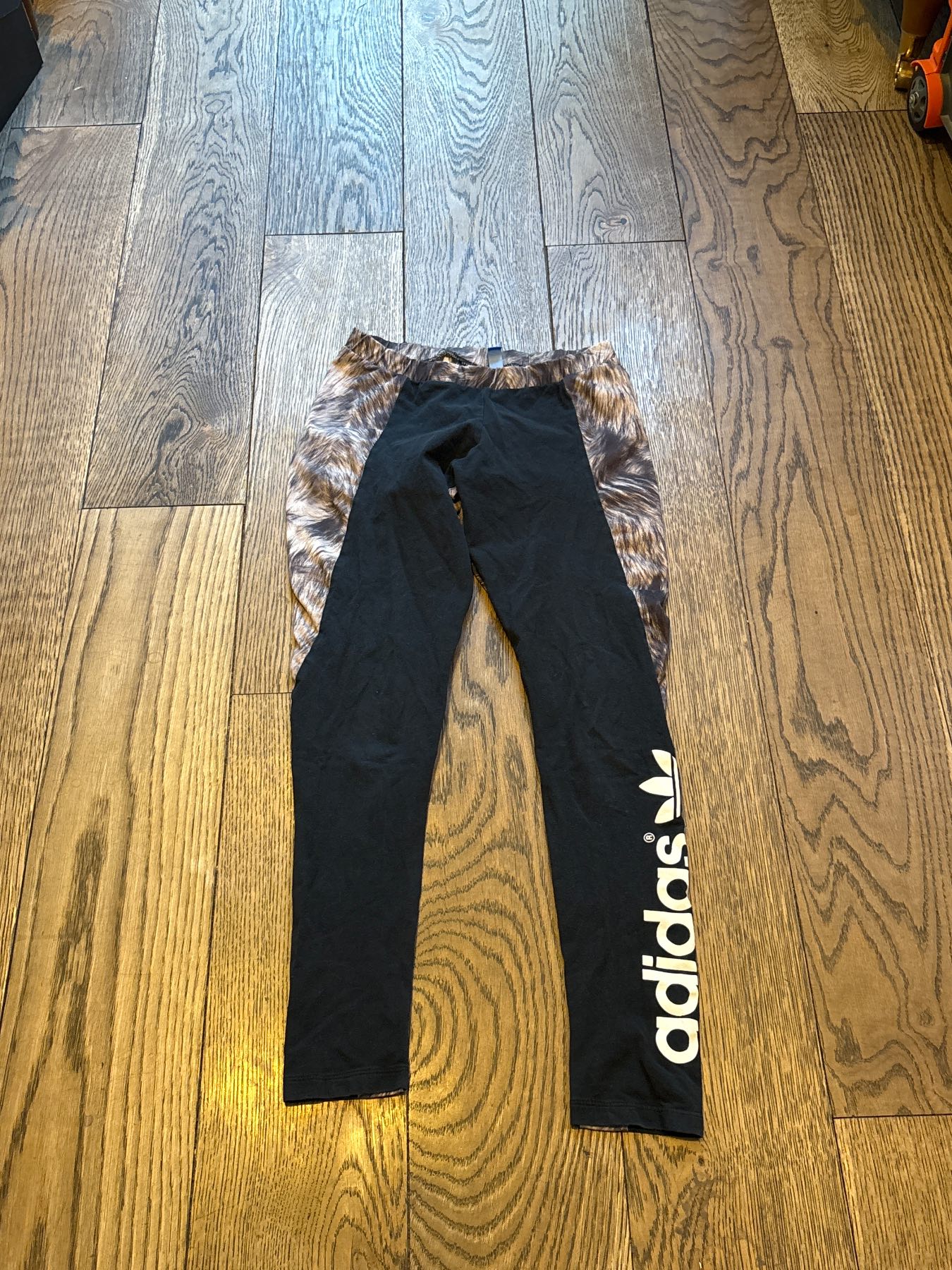 Adidas Women’s Black Animal Print Leggings | Size S | Sports Gym Fitness Tights
