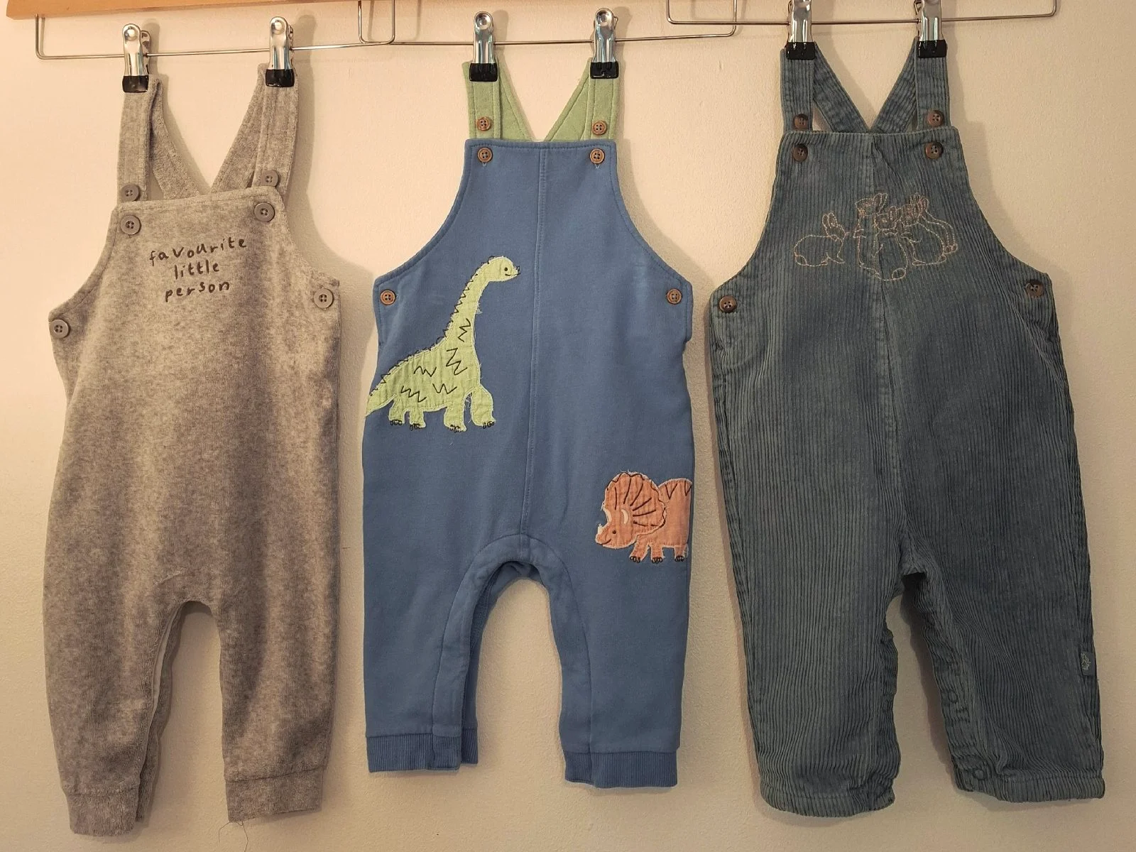 Baby Boys 6-9 Months Dungarees Bundle x3 M&S Peter Rabbit Dinosaurs Dunnes