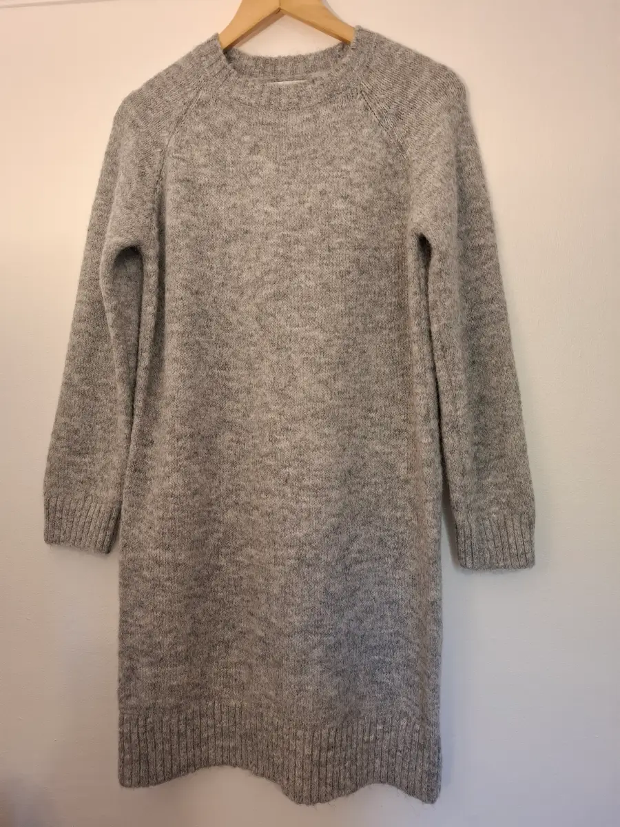 Primark Grey Super Soft Knitted Midi Jumper Dress | Size S | Cosy Autumn Winter