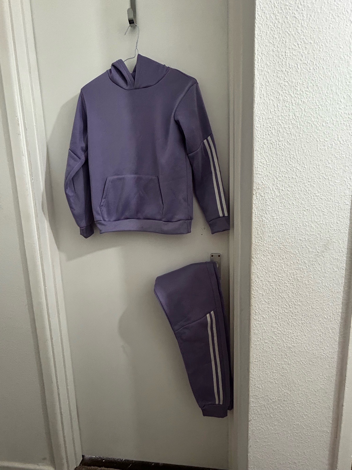 Girls age 11/12 jogger two peice suit in purple