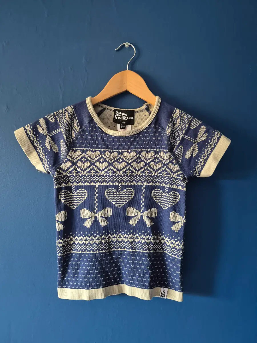 Urban Outfitters basic pleasure mode blue crop top size XS/S