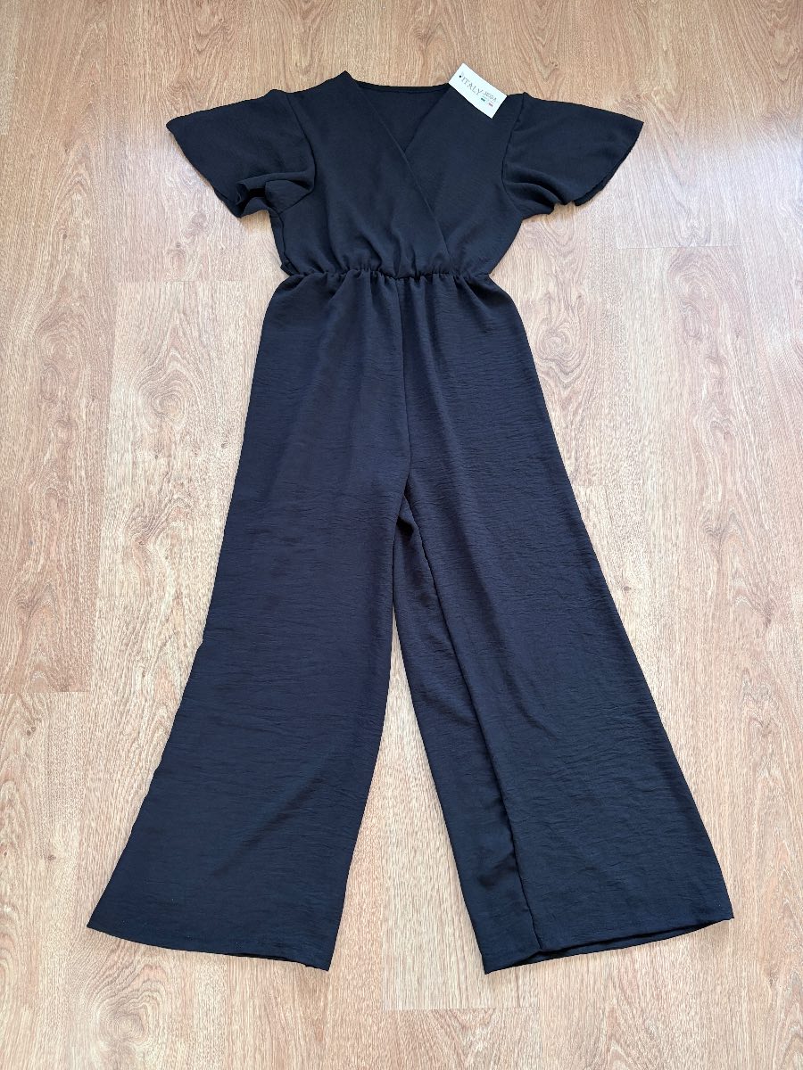 Moda Ladies evening Jumpsuits dress Black Size S.