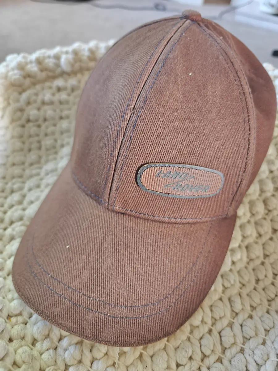 Land Rover Brown Adjustable Baseball Cap Hat 100% Cotton One Size Genuine