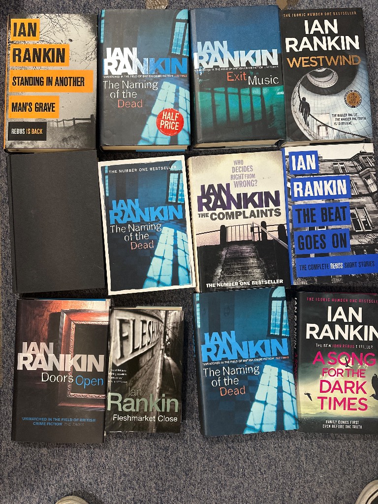 Ian rankin hardback book bundle
