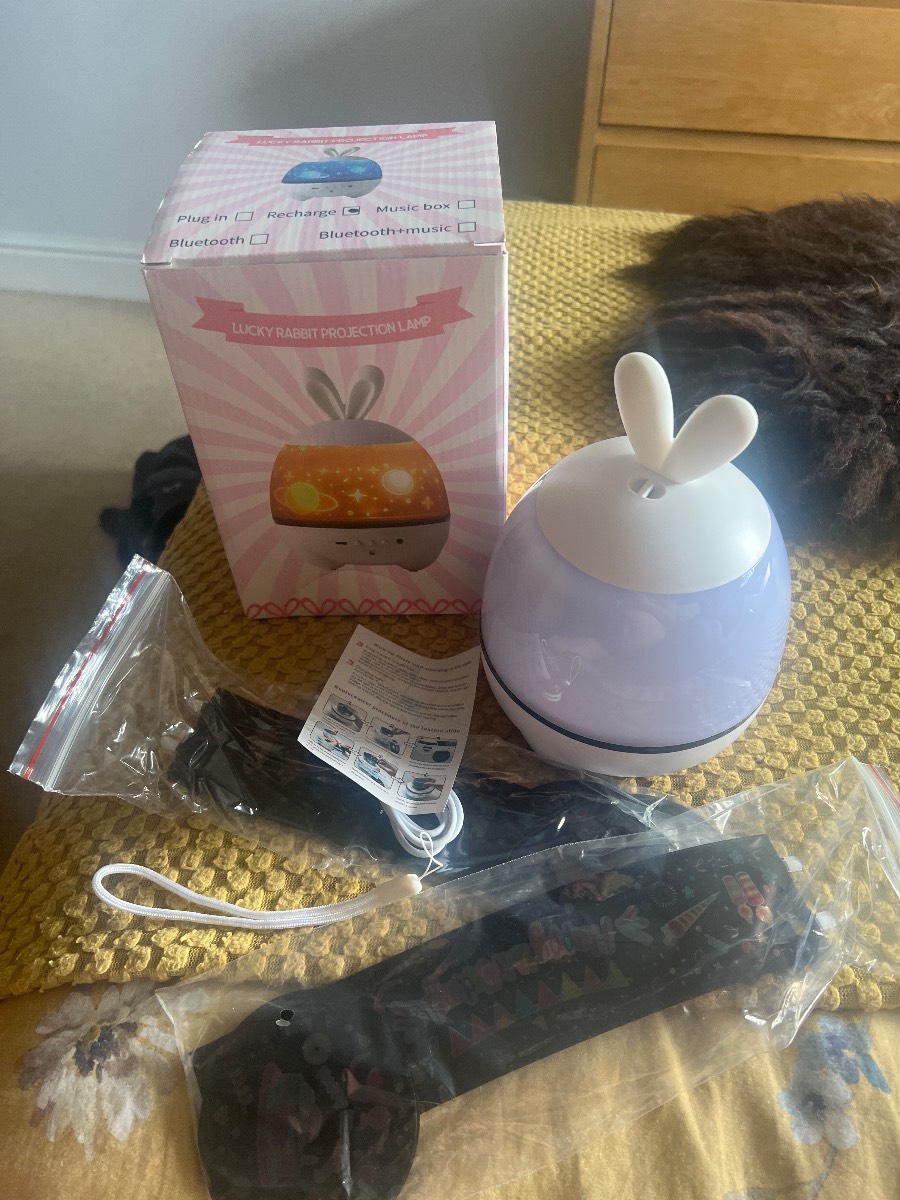 Kids lucky rabbit projection lamp