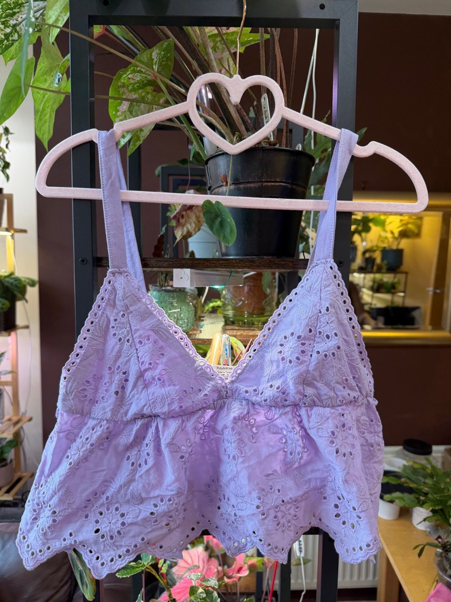 Lilac peplum top