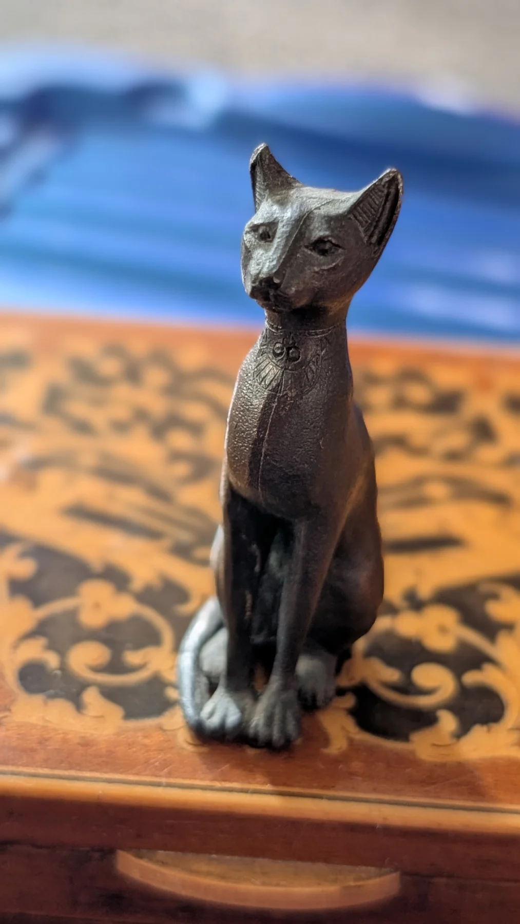 Vintage Westair Egyptian Bastet Cat Goddess Statue Ornaments