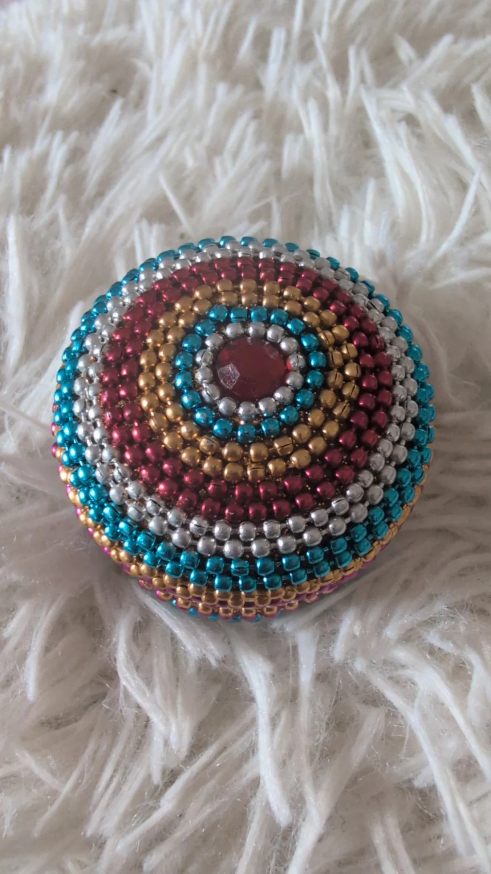 Small colourful jewellery trinket box
