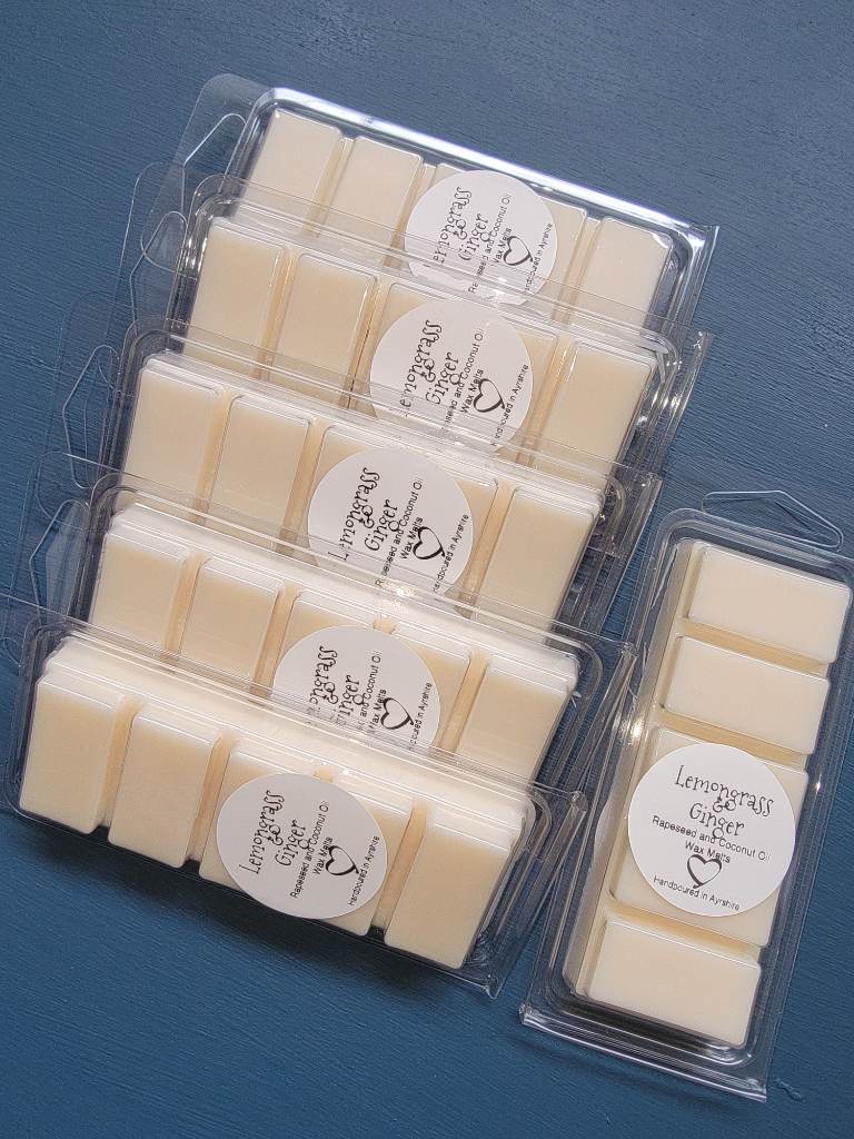 6x Lemongrass & Ginger 50g waxmelt snapbarrs