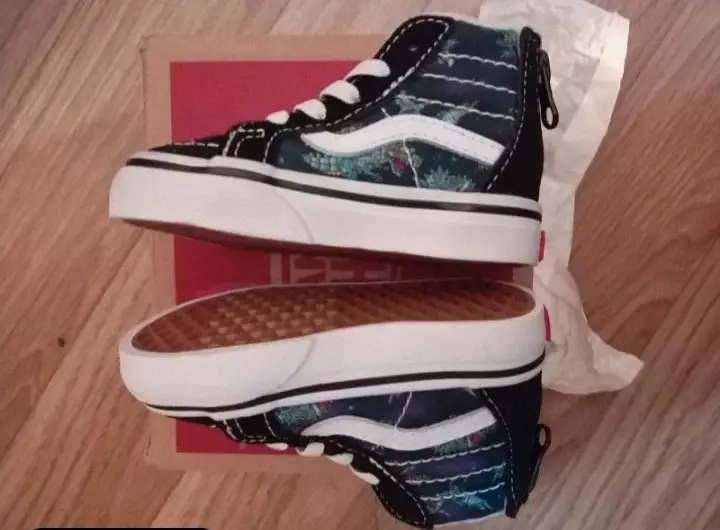Vans infant sk8 hi zip Dino blue/true white