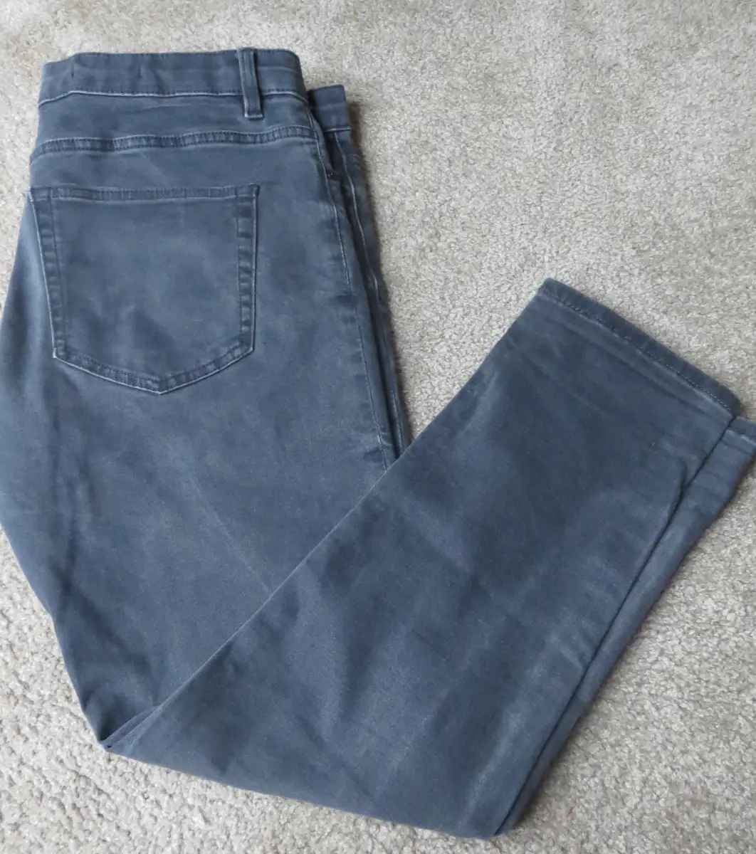 Men's Next Slate Grey Straight Leg Jeans Waist 34ins Leg 29ins Slim Fit