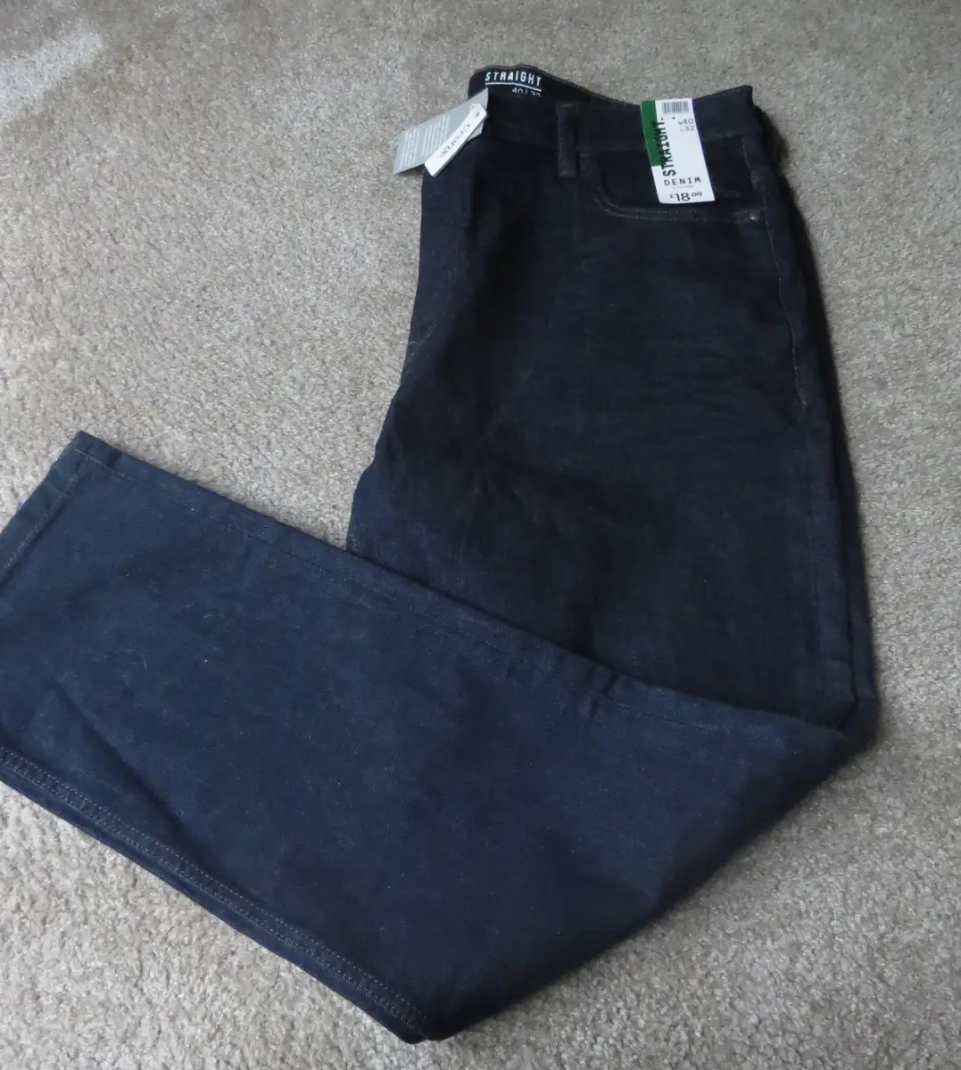 George Dark Blue Denim Jeans Waist 40ins Leg 32ins New with tags