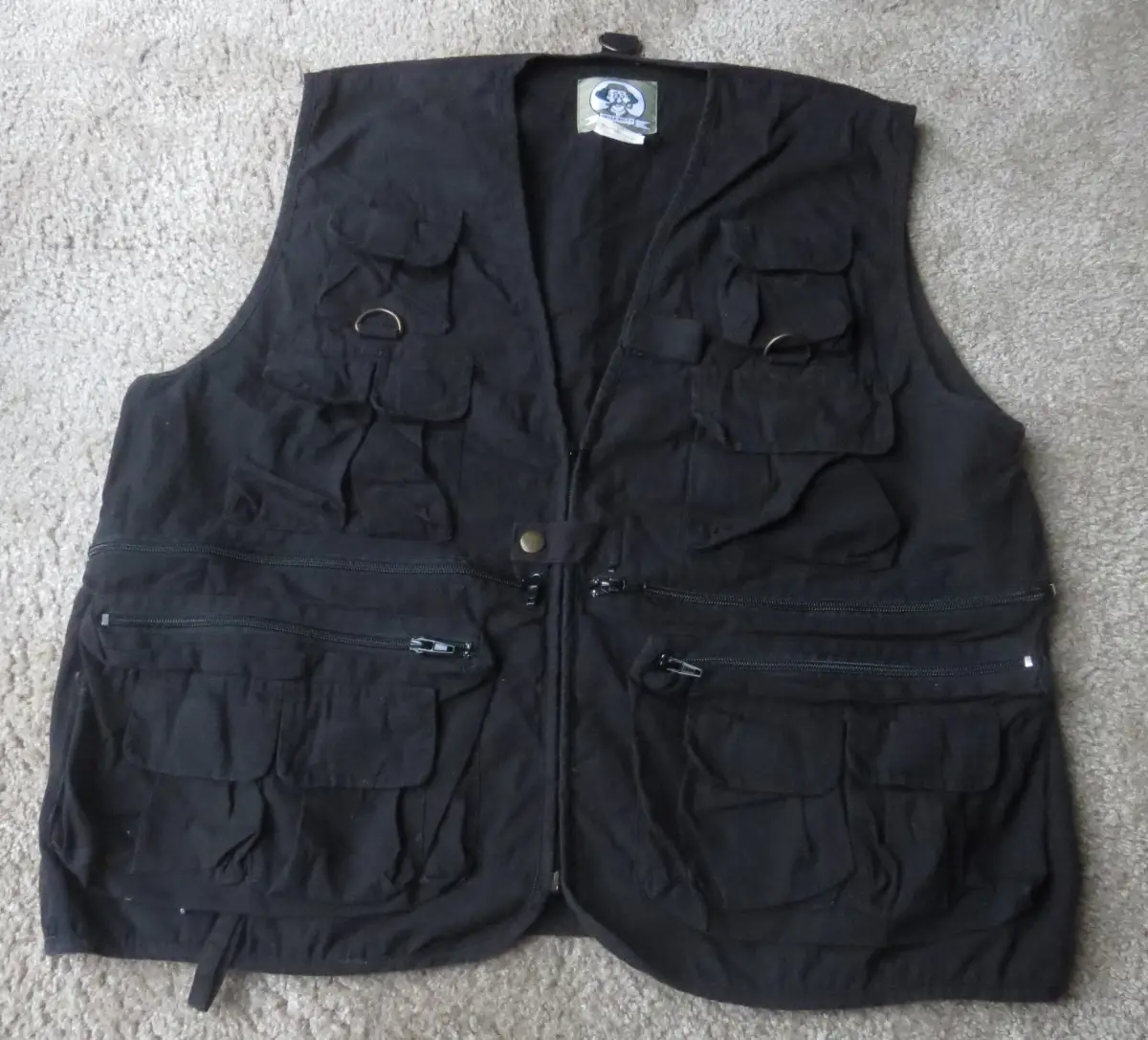 Uncle Milty - Utility/Workwear Waistcoat Black Size Medium Chest 42ins