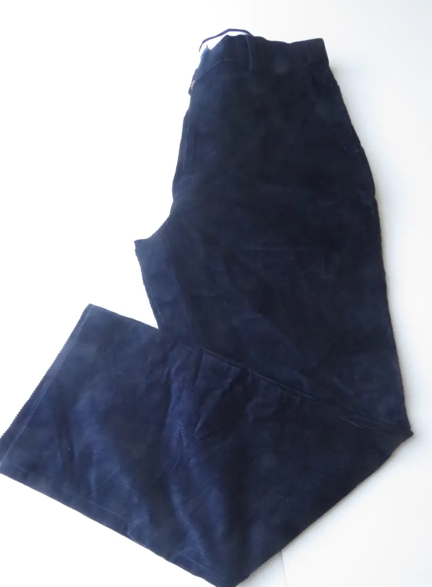 Cotton Traders Blue Straight Leg Corduroy Trousers Waist 36ins Leg 30ins