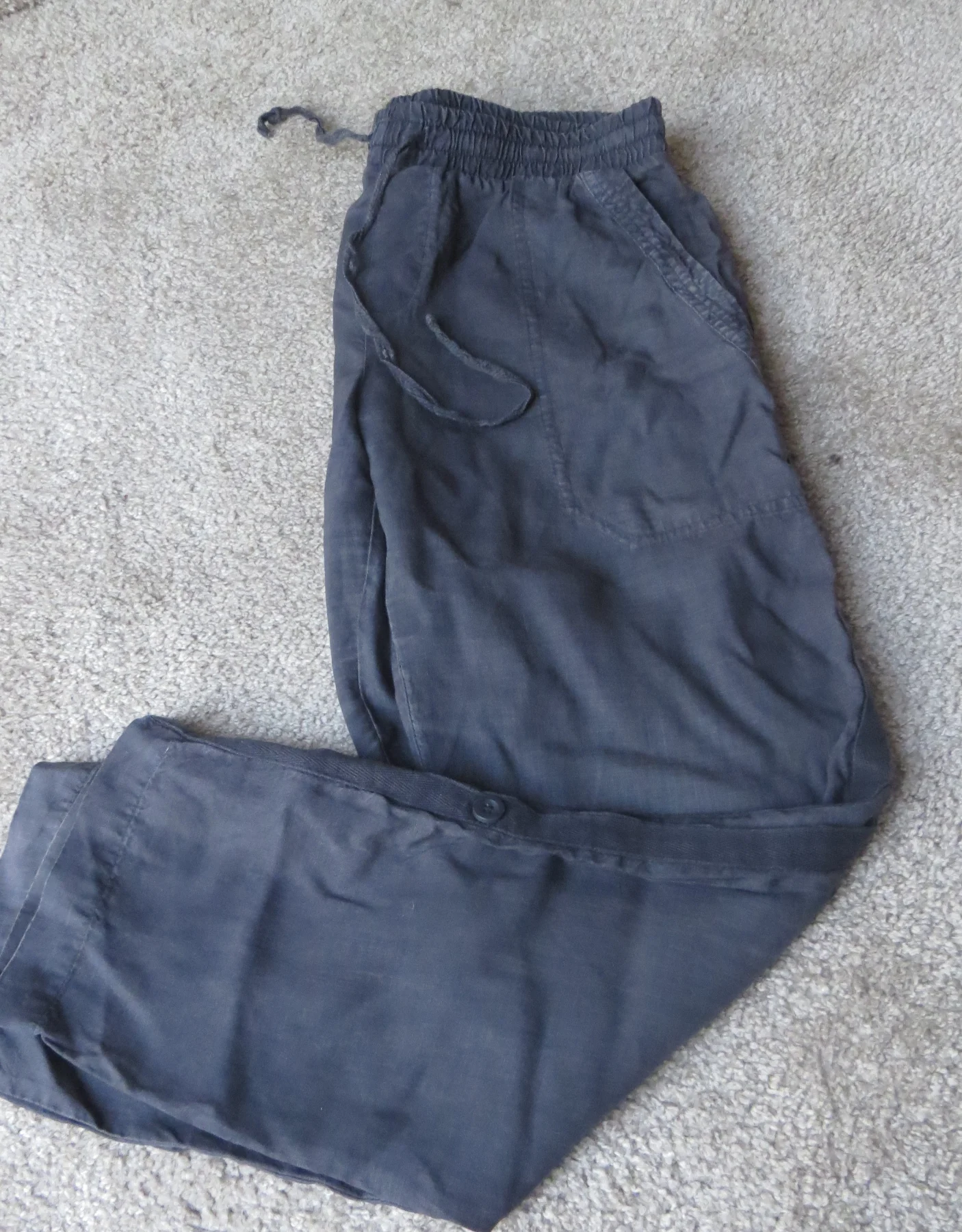 Cloth & Stone Lightweight Tencell Material Summer Beach Holiday Trousers UK10/12