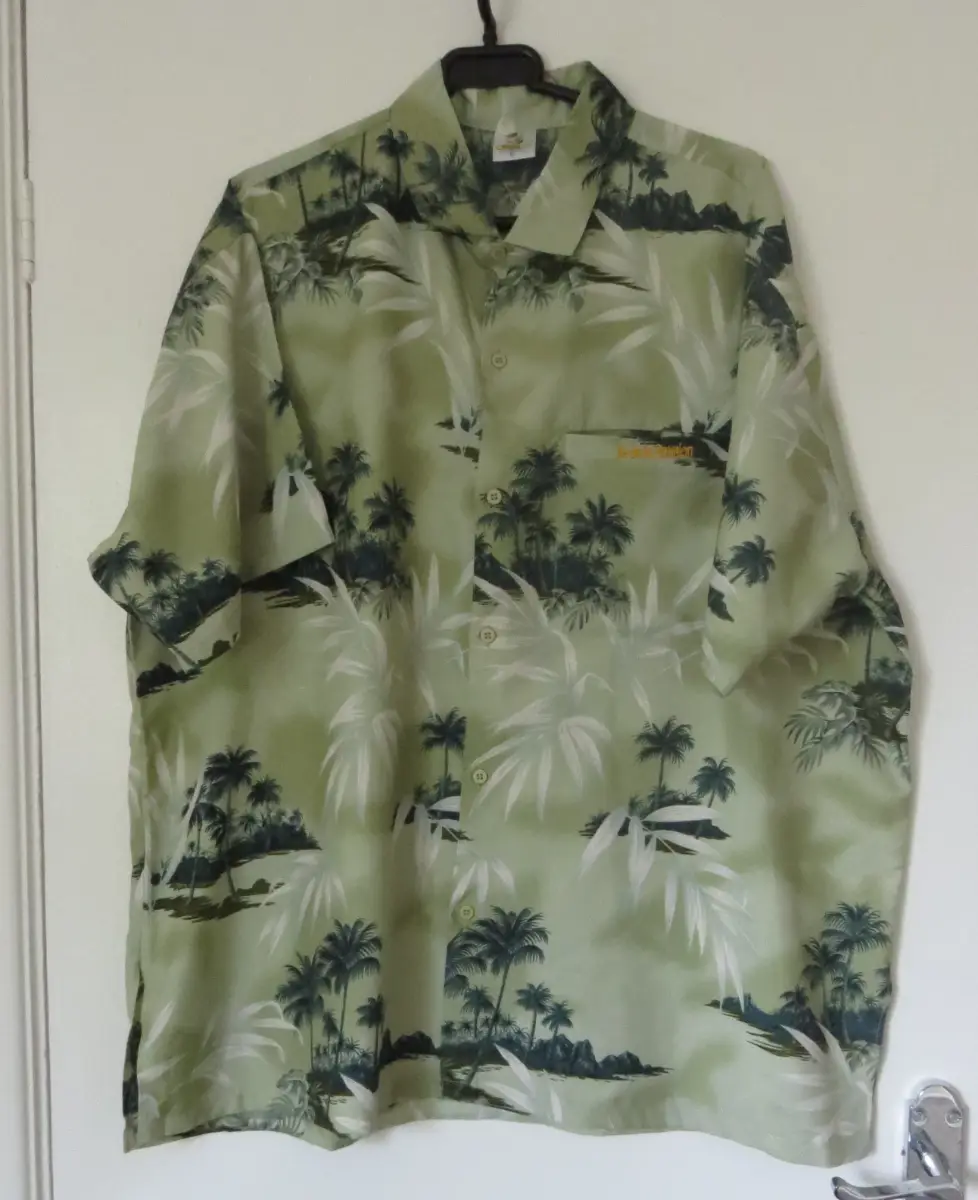 Rima Beachwear Tropical /Hawaiian Print Summer Short Sleeve Shirt Size XL