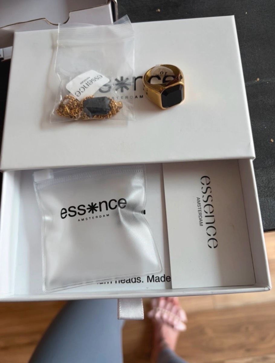 gold ring & necklace